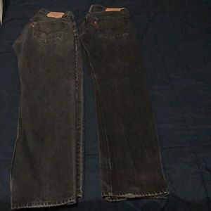 Levis 31x32 black work jeans